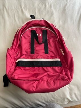 Under Armour Red Backpack with Black Accents